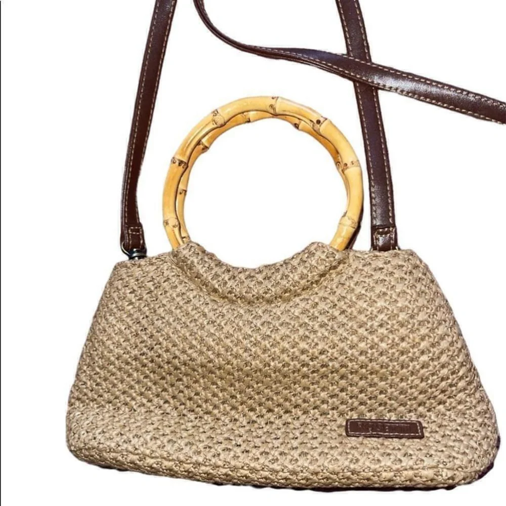 Rosetti | Cream Crocheted Purse with Bamboo handles - Picture 2 of 9